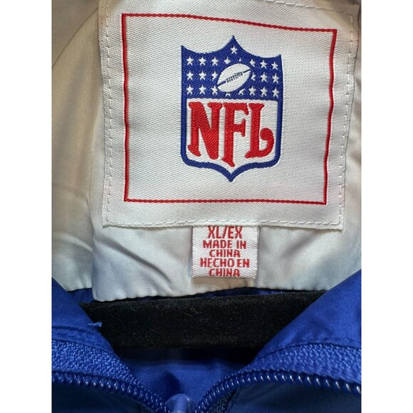NFL Mens Colts Windbreaker Jacket XL Blue & GrayNylon Polyester - Picture 2 of 11